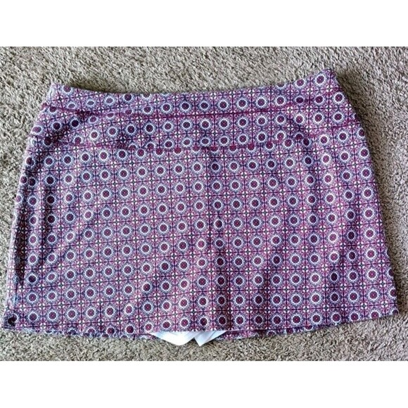 Intro Love The Fit Skort Athletic Skirt Size 3X Red  Blue Tummy Control  Sporty - Picture 2 of 4